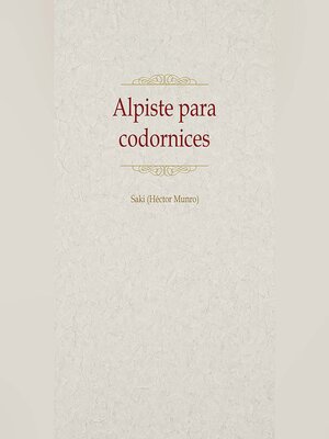 cover image of Alpiste para codornices
